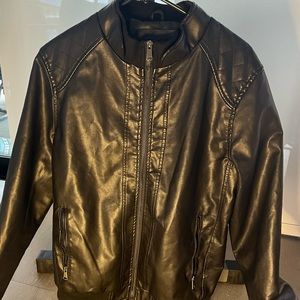 American Breed black leather jacket